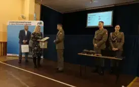 Spotkanie z płk Marcinem Kujawą Dow&oacute;dcą Pułku Reprezentacyjnego WP- (16)